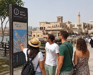 Visitors planning their trip near Dubai Creek